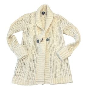 Women’s GAP Medium Wool Blend Cream Cardigan